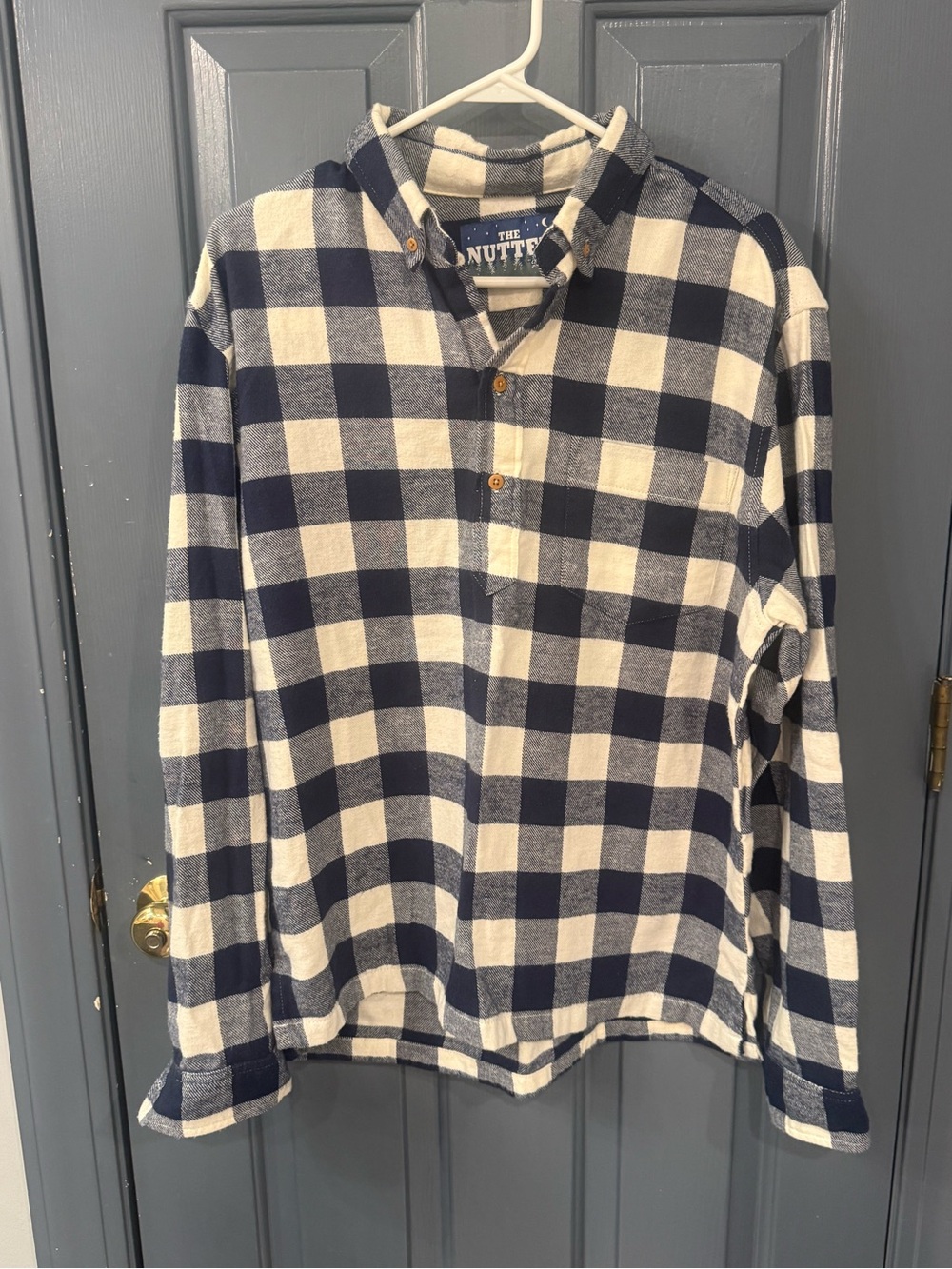 Chubbies - THE NUTTER shirt in blue and white checkered